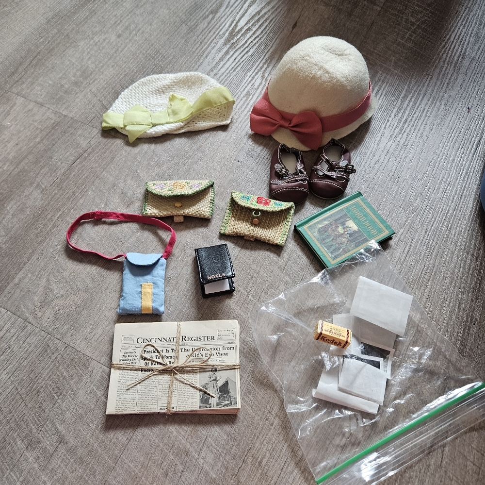 American girl kit random items stickers are not sticky